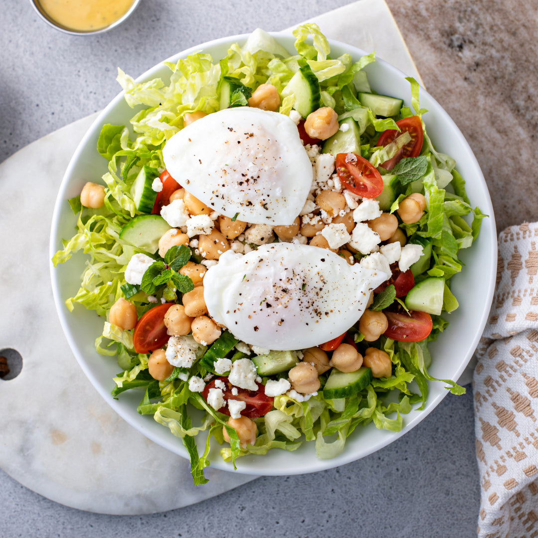 Mediterranean Chickpea and Egg Salad