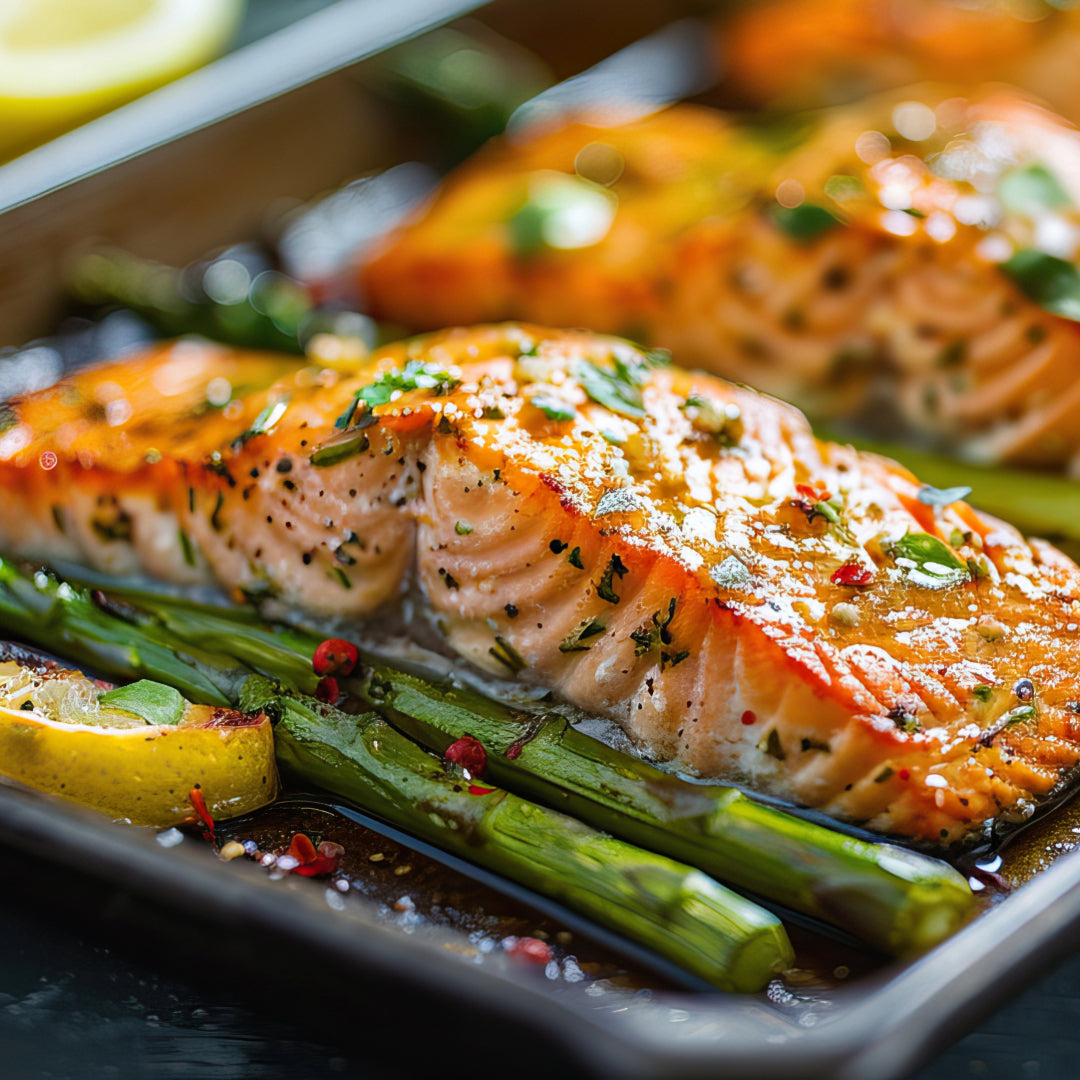 Baked Salmon with Asparagus